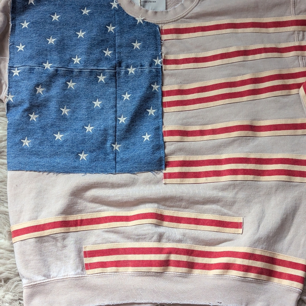 NWT Free People X Tricia Fix Stripes And Stars Pullover - Picture 5 of 15